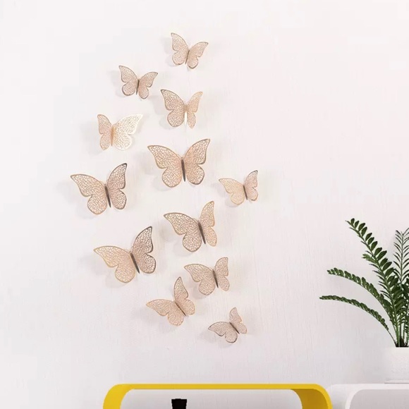 Butterfly Wall Decor Gold - Picture 3 of 3